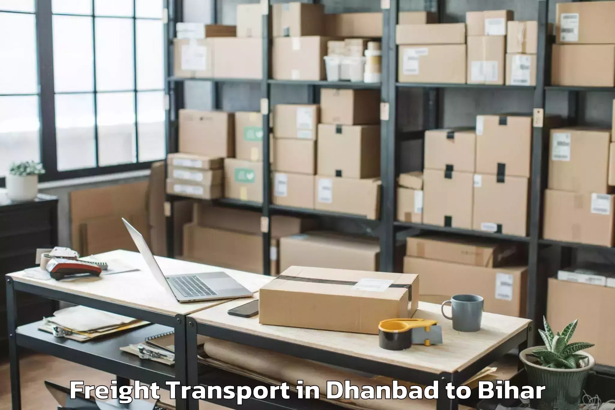 Top Dhanbad to Simrahi Bazar Freight Transport Available